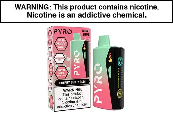 PYRO BOOST DISPOSABLE VAPE – 25000 PUFFS - Image 3