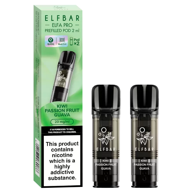 Kiwi Passion Fruit Guava Elfbar Elfa Pro Pods