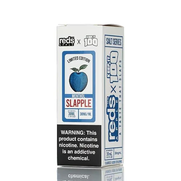 7 Daze Reds Apple x Keep It 100 Salt Series- Slapple Menthol - Image 3