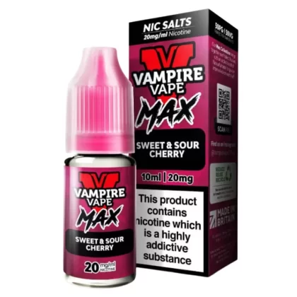 Sweet & Sour Cherry VV Max Nic Salt E-Liquid by Vampire Vape (10ml)