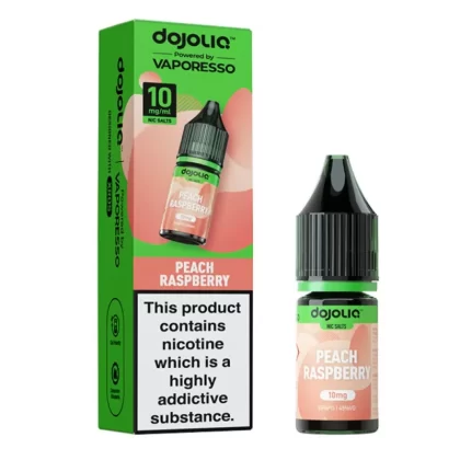 Peach Raspberry Nic Salt E-Liquid by Dojoliq (10ml)