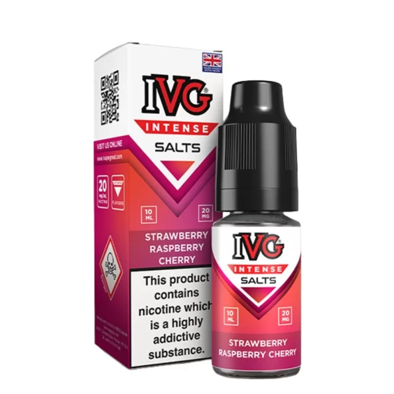 Strawberry Raspberry Cherry Nic Salts E-Liquid Intense Salts Series by IVG (10ml)