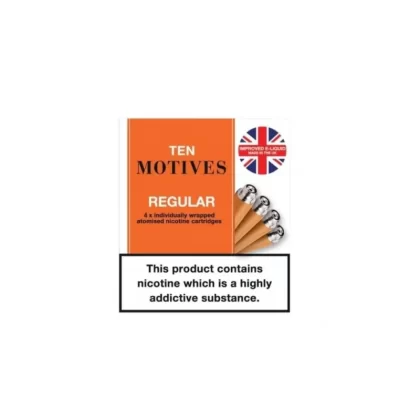 Regular Tobacco Replacement Cartridges by 10 Motives (4 Pack)