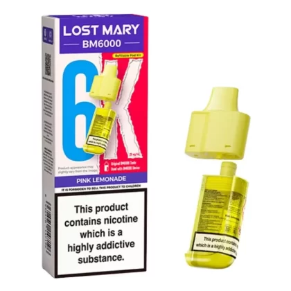 Pink Lemonade BM6000 Prefilled Pods by Lost Mary (2ml + 10ml)