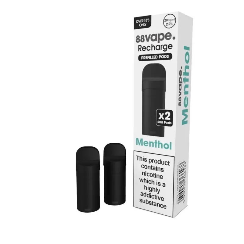 Menthol Prefilled Pods Recharge Series by 88vape (2 x 2ml) - Image 2