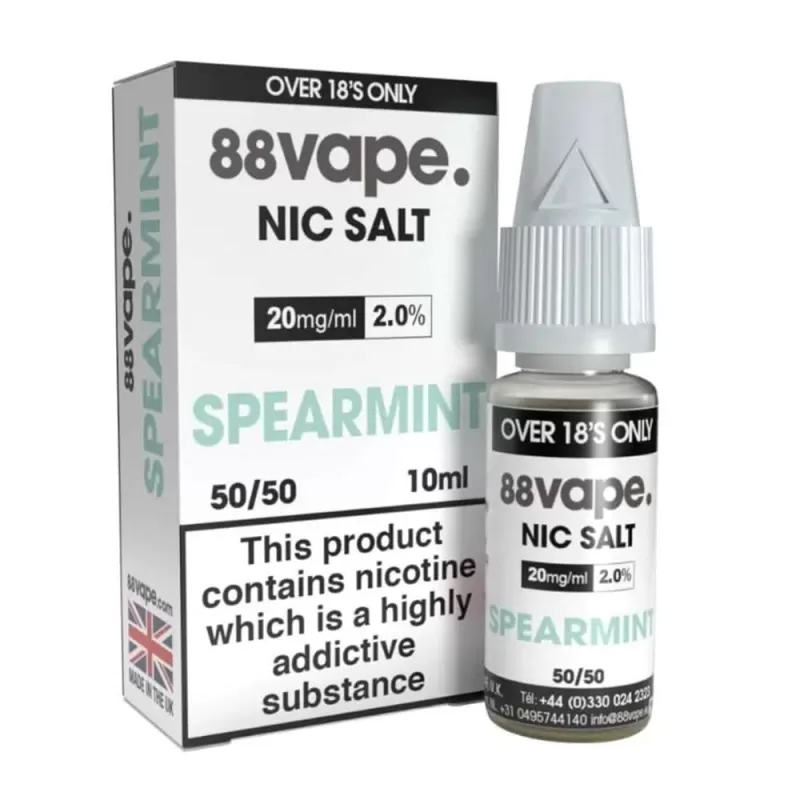 Spearmint Nic Salt E-Liquid by 88vape (10ml) - Image 2