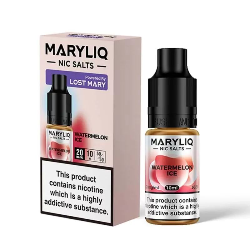 Watermelon Ice Nic Salt E-Liquid by Lost Mary Maryliq (10ml)
