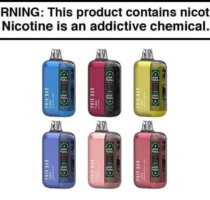 PRIV BAR TURBO DISPOSABLE VAPE – 15,000 PUFFS