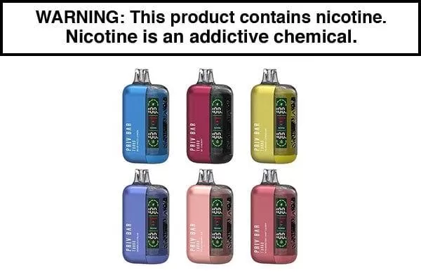 PRIV BAR TURBO DISPOSABLE VAPE – 15,000 PUFFS