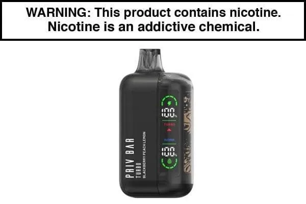 PRIV BAR TURBO DISPOSABLE VAPE – 15,000 PUFFS - Image 3