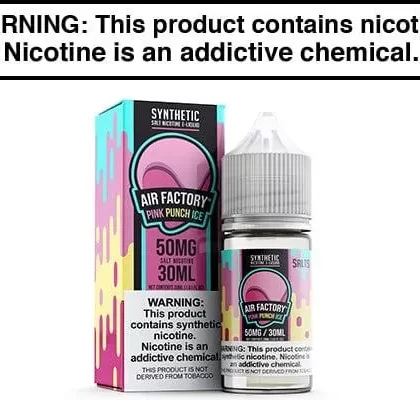 PINK PUNCH ICE BY AIR FACTORY SYNTHETIC SALT 30ML
