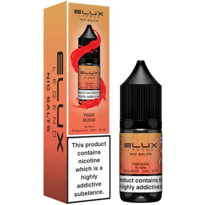Tiger Blood Nic Salt E-Liquid Legend Series by ELUX (10ml)