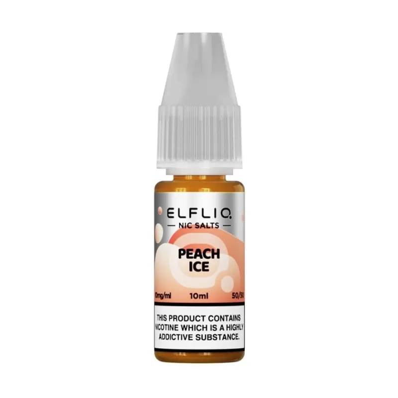 Peach Ice Nic Salt E-Liquid by Elf Bar Elfliq (10ml) - Image 2