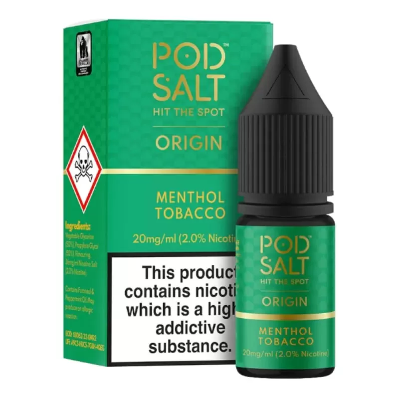 Menthol Tobacco Nic Salt E-Liquid by Pod Salt (10ml)