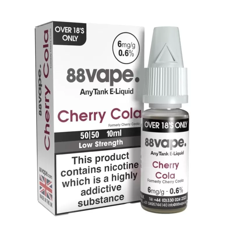 Cherry Cola (Cherry Coola) E-Liquid Anytank Series by 88vape (10ml)