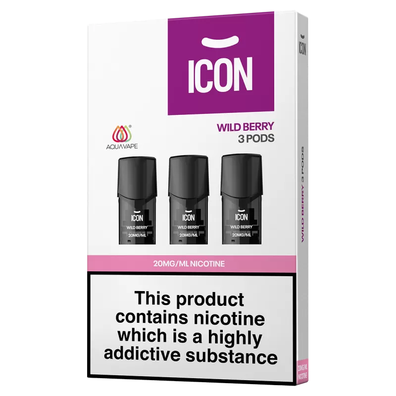 ICON Aquavape Wild Berry Pods (Pack of 3)