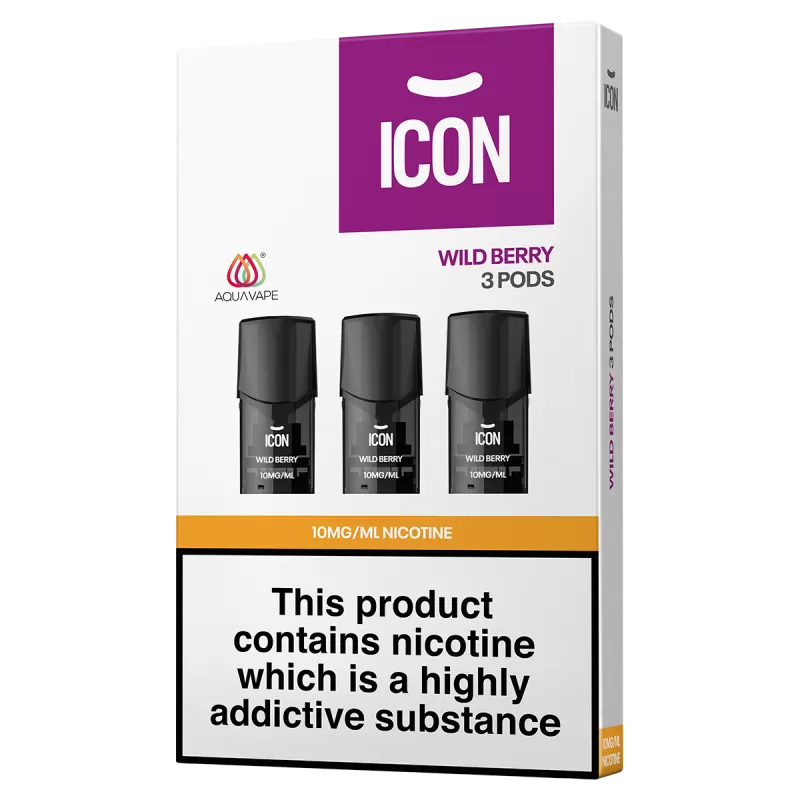 ICON Aquavape Wild Berry Pods (Pack of 3) - Image 2