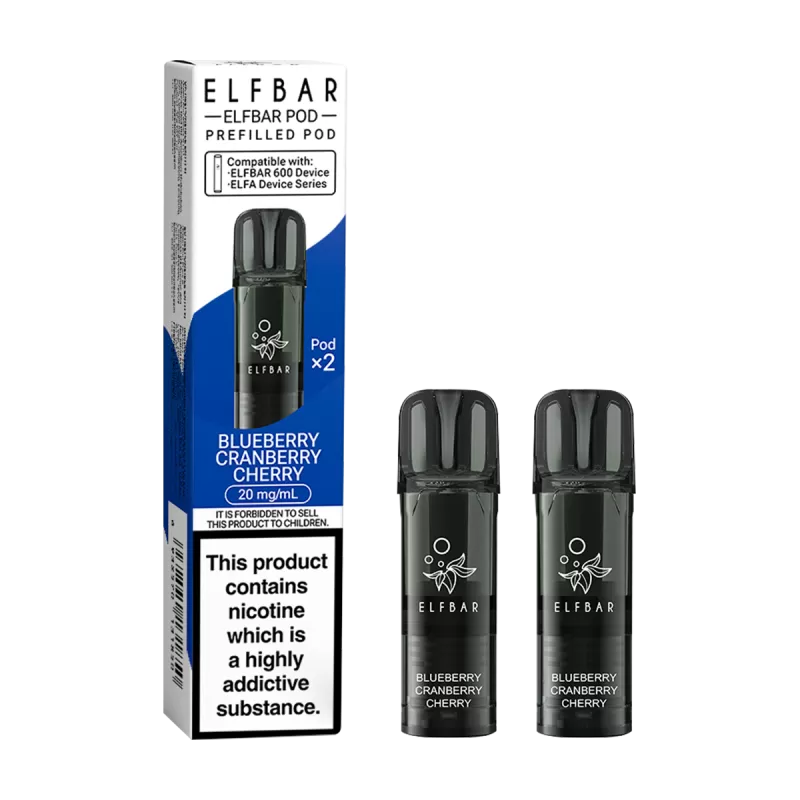 Blueberry Cranberry Cherry Elfbar 600 Pods