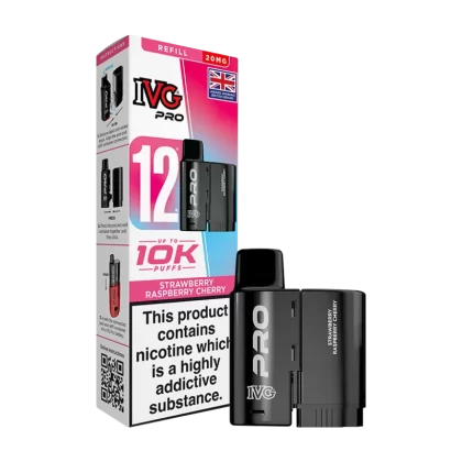 Strawberry Raspberry Cherry IVG Pro 12 Refill Pack