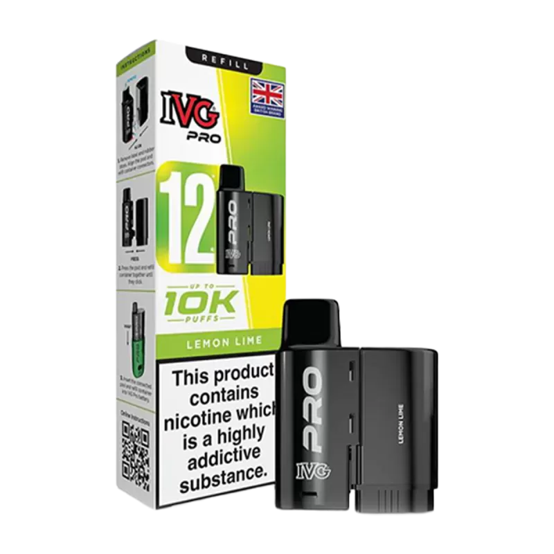 Lemon Lime IVG Pro 12 Refill Pack - Image 2