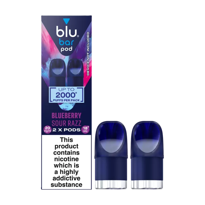 Blueberry Sour Razz Blu Bar Pods
