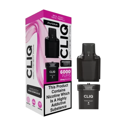 Strawberry Raspberry Cherry Avomi Cliq 6000 Refill Pack
