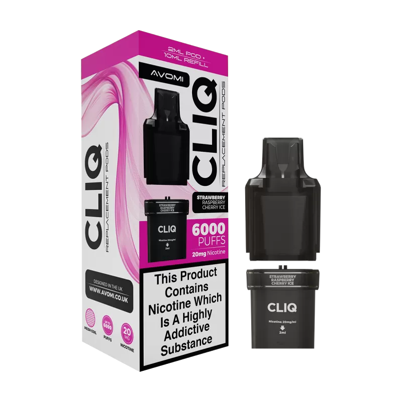 Strawberry Raspberry Cherry Avomi Cliq 6000 Refill Pack