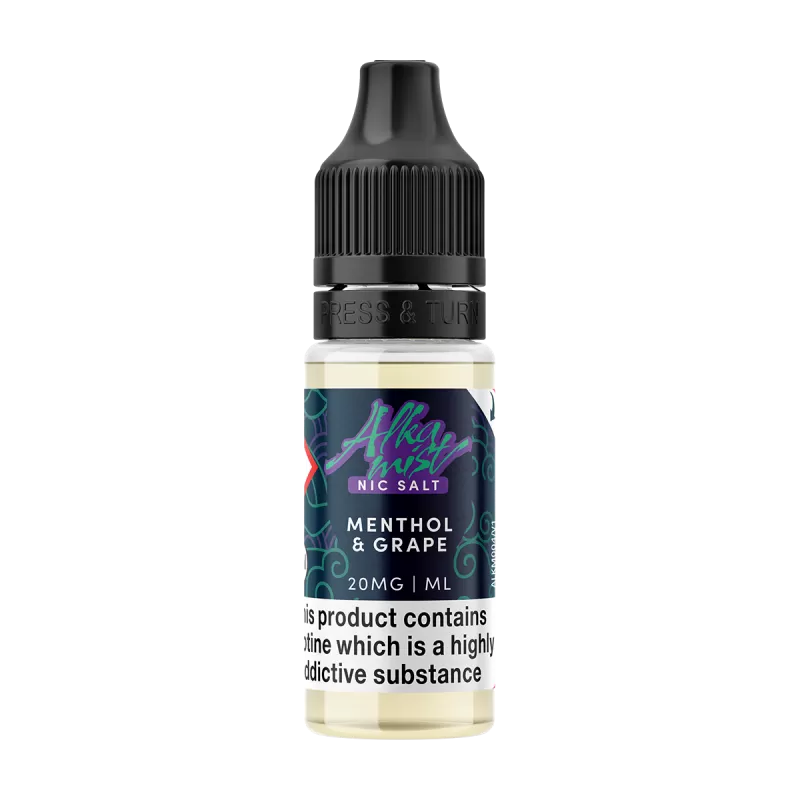 Menthol & Grape Nic Salt by Alka Mist 10ml - Image 2