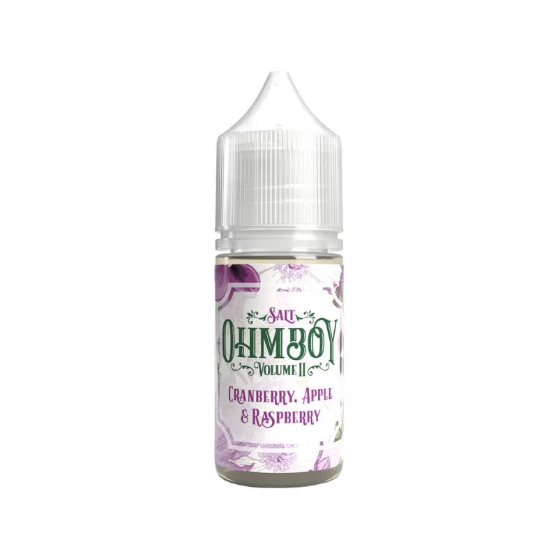 Cranberry Apple and Raspberry Nic Salt E-Liquid by Ohm Boy Volume II