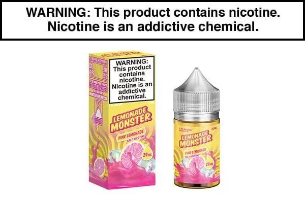 PINK LEMONADE BY LEMONADE MONSTER SALT NIC 30ML