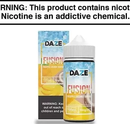 PINEAPPLE COCONUT BANANA ICED BY 7 DAZE FUSION 100ML