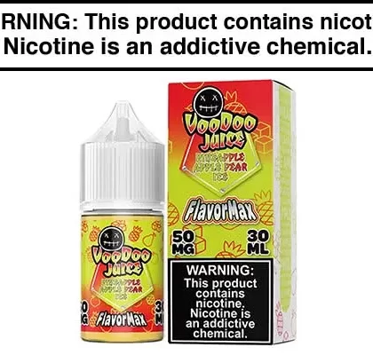 PINEAPPLE APPLE PEAR ICE BY VOODOO JOOS FLAVORMAX SALTS 30ML