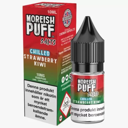 Moreish Puff – Strawberry & Kiwi Nicosalt 10mg 10ml – vape juice med nikotin