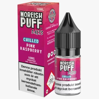 Moreish Puff – Pink Raspberry 10mg 10ml – E juice med nikotin