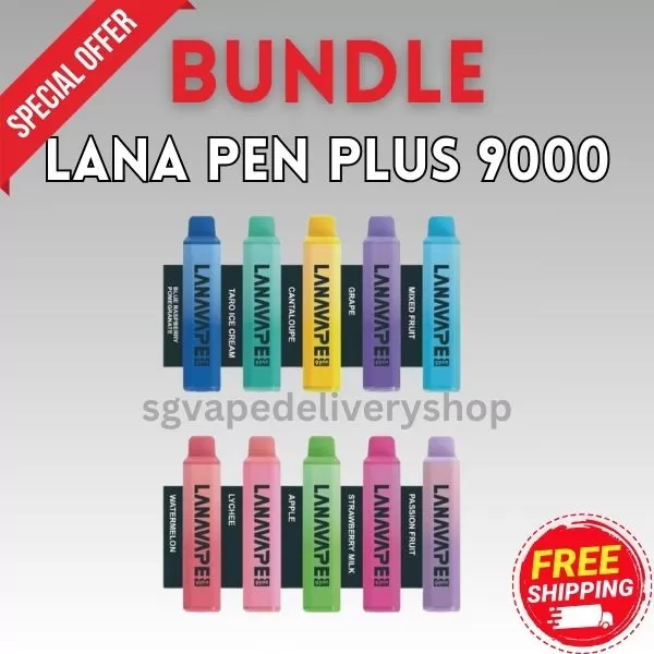 Lana Pen Plus 9000 Puffs Bundle