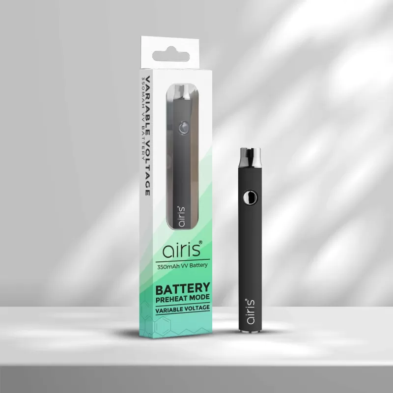 Airis 350mAh VV Battery – Button-Activated, USB-C Rechargeable - Image 2