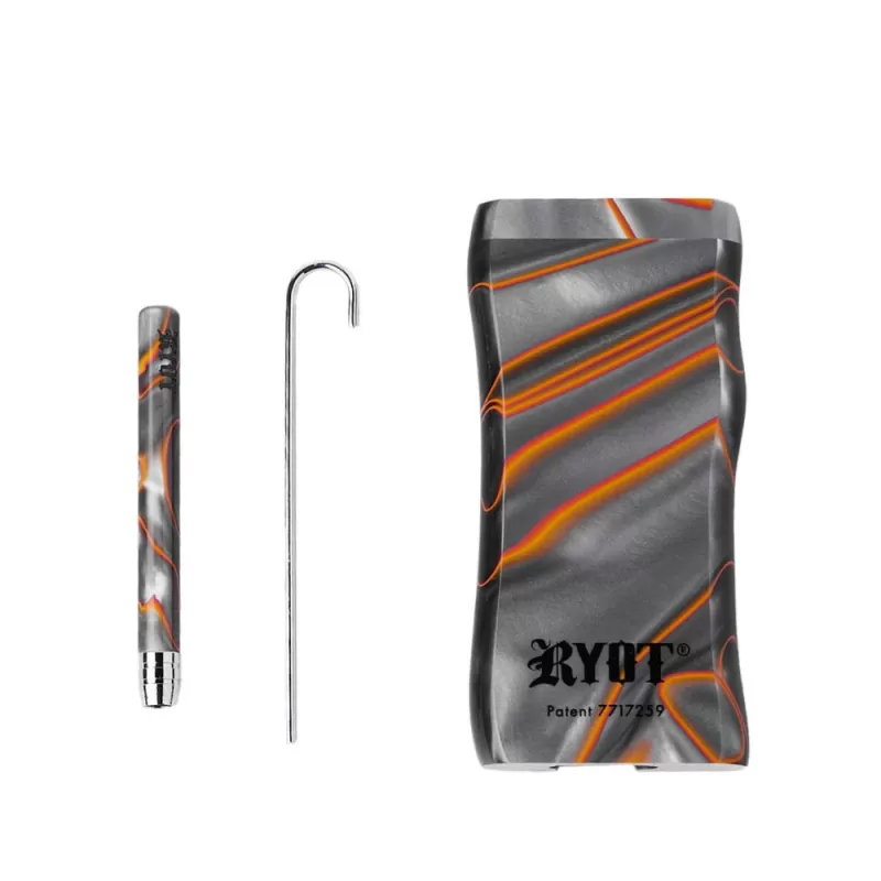 Ryot Acrylic Dugout Set – Magnetic Lid Pistol Grip with One-Hitter