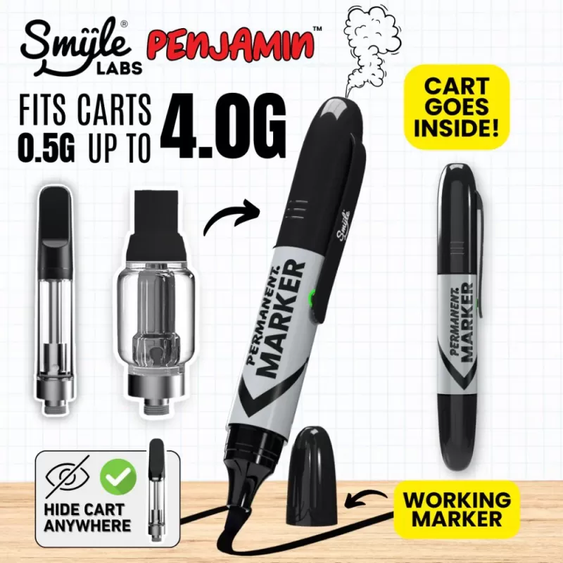 Penjamin Marker – Stealth 510 Thread Vape Cart Battery - Image 2
