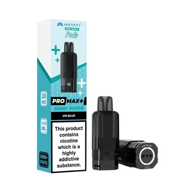 Hayati Pro Max Plus 6000+ Mr Blue Prefilled Replacement Pods