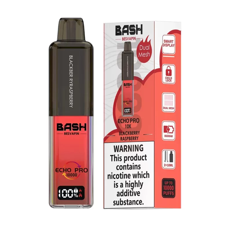 Bash Vape Echo Pro 10K Blackberry Raspberry Prefilled Pod Kits