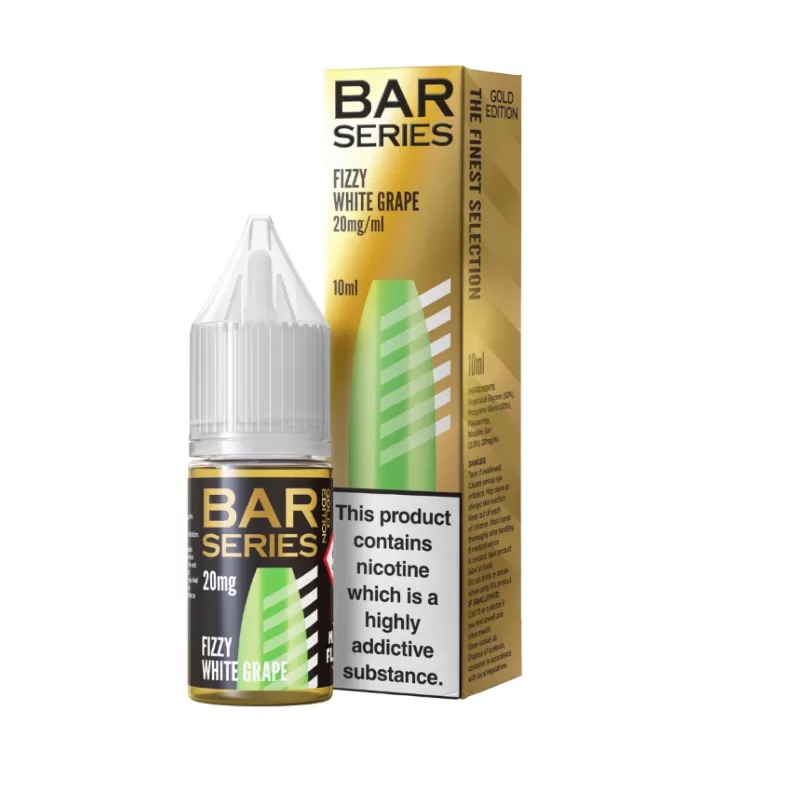 Bar Series Fizzy White Grape Gold Salts 10mg & 20mg Nicotine E-Liquid
