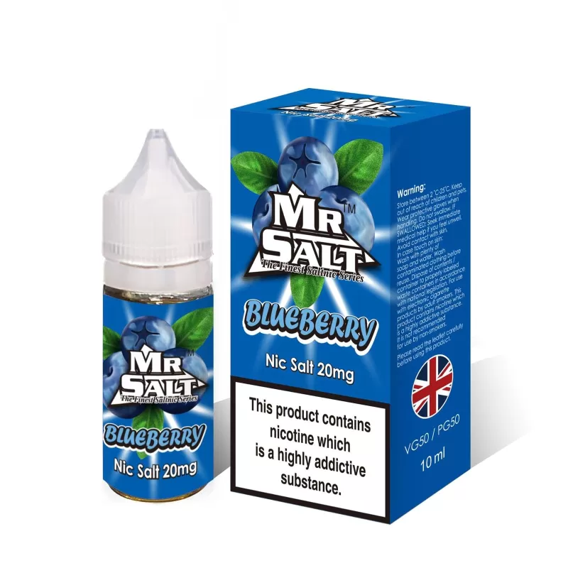 Mr Salt Blueberry 10mg / 20mg Salt Nicotine E Liquids
