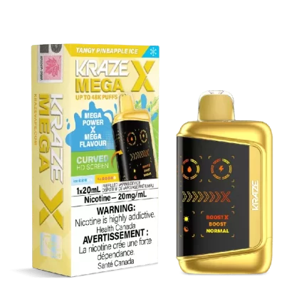 Kraze Mega X – Tangy Pineapple Ice Disposable Vape
