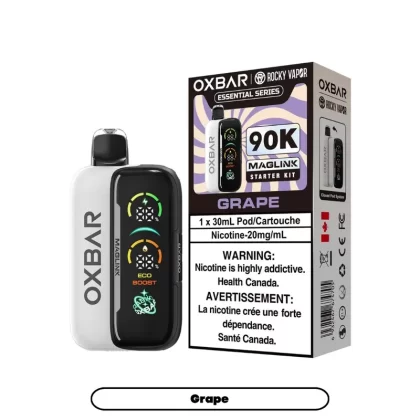 GRAPE – OXBAR MAGLINK *HYBRID DISPOSABLE STARTER KIT* (DEVICE & POD) (30mL)