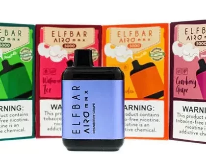 ELF BAR – Airo Max – 5000 Puffs – Bold 50 – Raspberry Lemon Ice