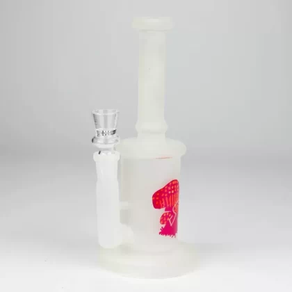 8′ Glow In The Dark Mushroom Glass Bong
