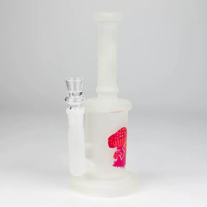 8′ Glow In The Dark Mushroom Glass Bong