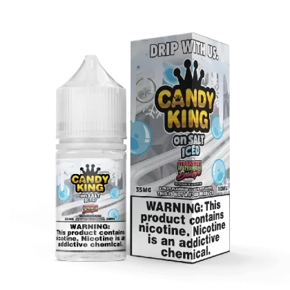 Strawberry Watermelon Bubblegum SALT on ICE – Candy King On SALT – 30mL