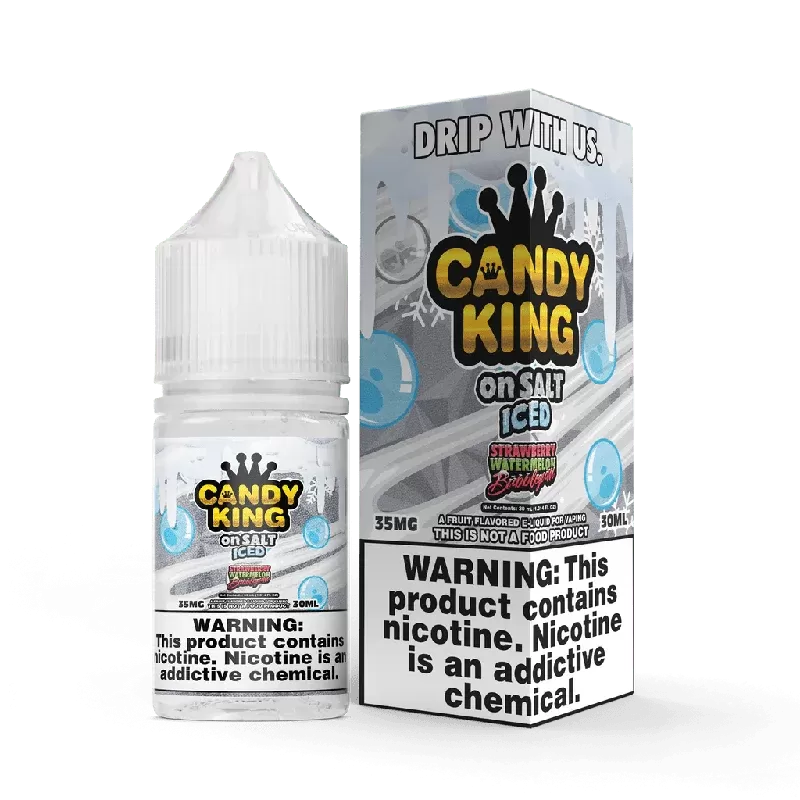 Strawberry Watermelon Bubblegum SALT on ICE – Candy King On SALT – 30mL