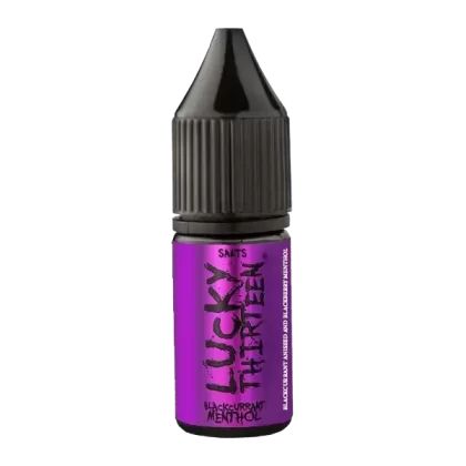 Blackcurrant Menthol Nic Salt E-liquid by Lucky Thirteen